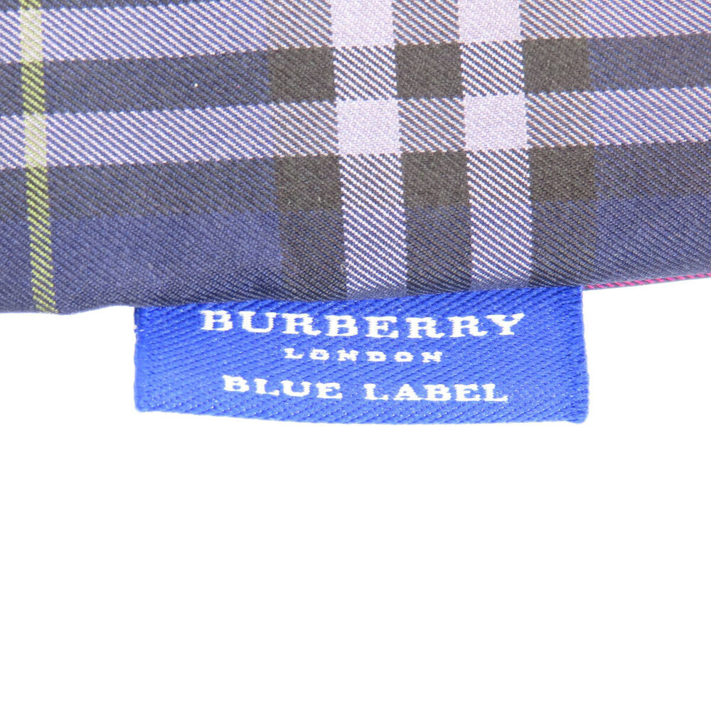 Burberry Canvas Handbag Label Blue Check - Picture 7 of 11